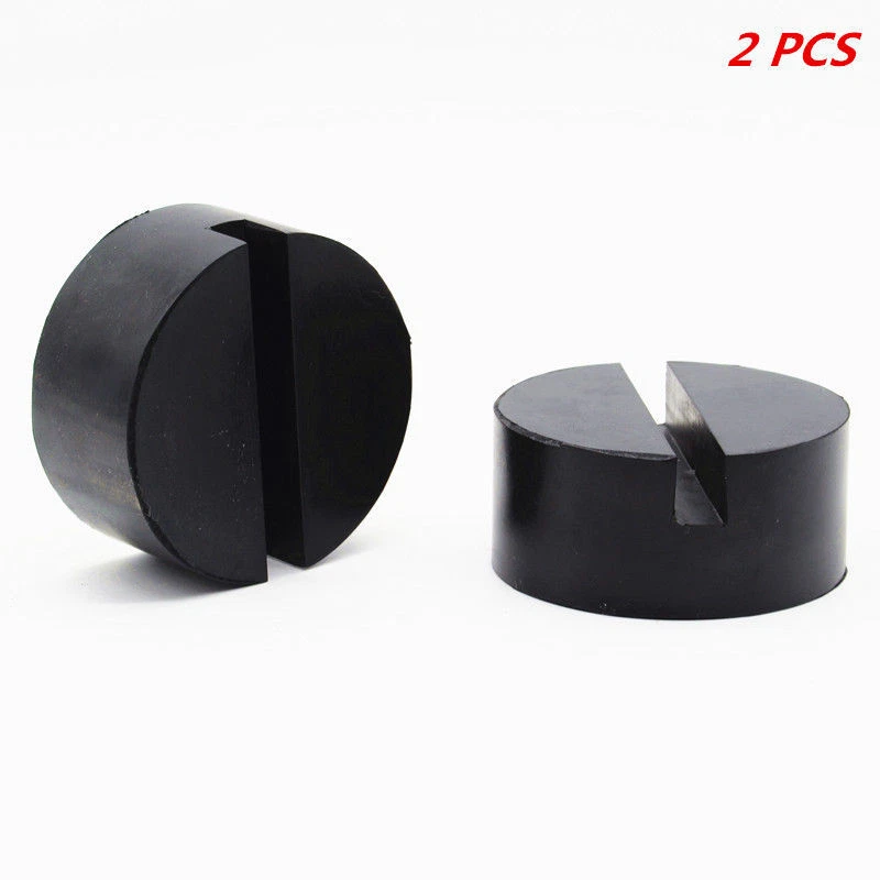 Car 75mm Slotted Rail Floor Jack Disk Pad Adapter Rubber For Pinch Weld JackPad - Image 2 of 4