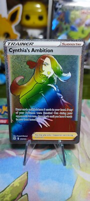 Pokemon Cynthia's Ambition Full Art Rainbow ENG | NM | 178/172 Strahlende Sterne