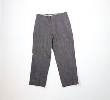 Vtg 40s 50s Rockabilly Mens 34x27 Thrashed Buckle Back Striped Wool Pants USA