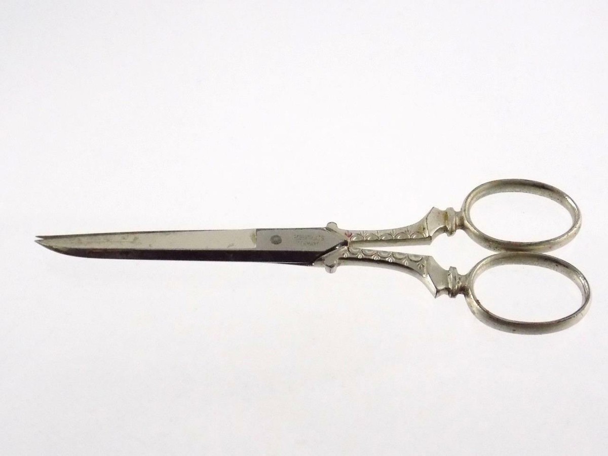 Vintage Robert Klaas Scissors Made in Germany Kissing Cranes 4 5/8