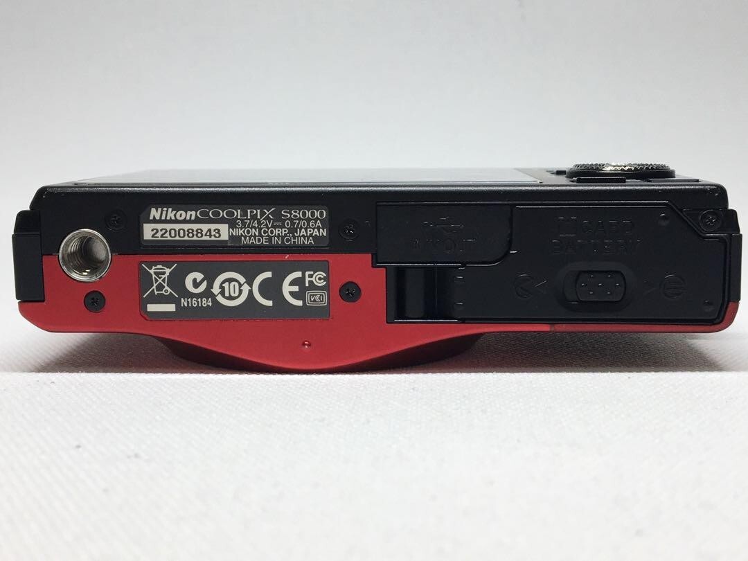 Nikon COOLPIX S8000 Red Digital Camera 14.2 MP 10x Optical Nikon COOLPIX S8000 Red Digital Camera 14.2 MP 10x Optical
