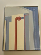 Alfred Maurice Painting Vintage American Urban Industrial Regionalism Modernist