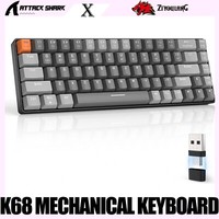 ZIYOULANG K68 Wireless Mechanical Gaming Keyboard BT Type-C Recevier Hot Swapp