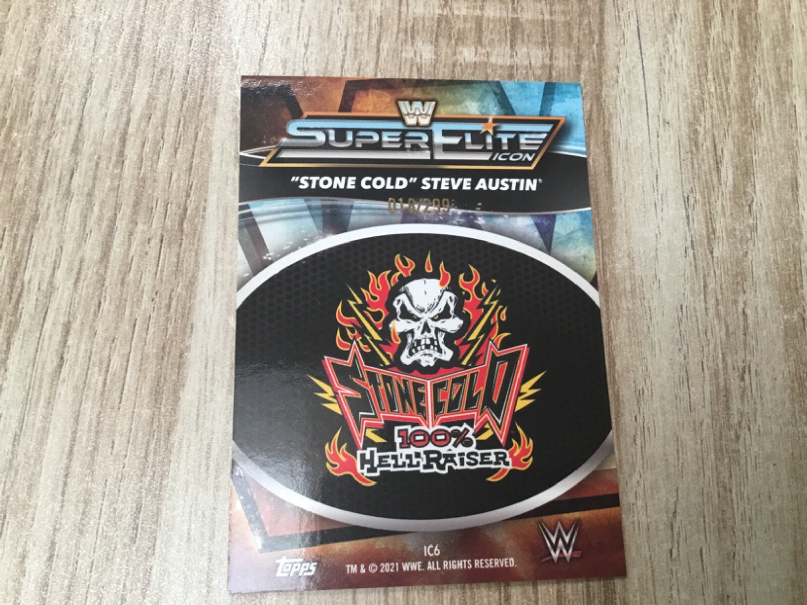Carte De Collection Topps Catch Superstars 2021 - THE ROCK - Numérotée 17/25 - Très Bon état