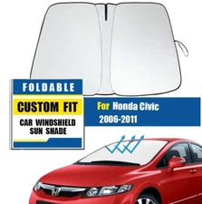 Custom For Honda Civic 2006-2011 Front Car Windshield Sun Shade Window Cover