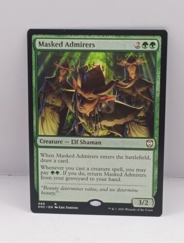 MTG Magic the Gathering Masked Admirers (69/127) Kaldheim Commander NM - Picture 1 of 2