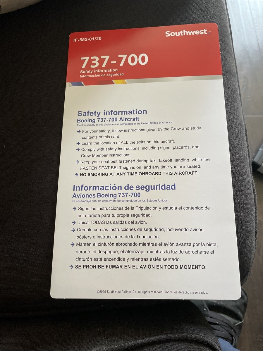 Boeing 737 700 Southwest Safety Record