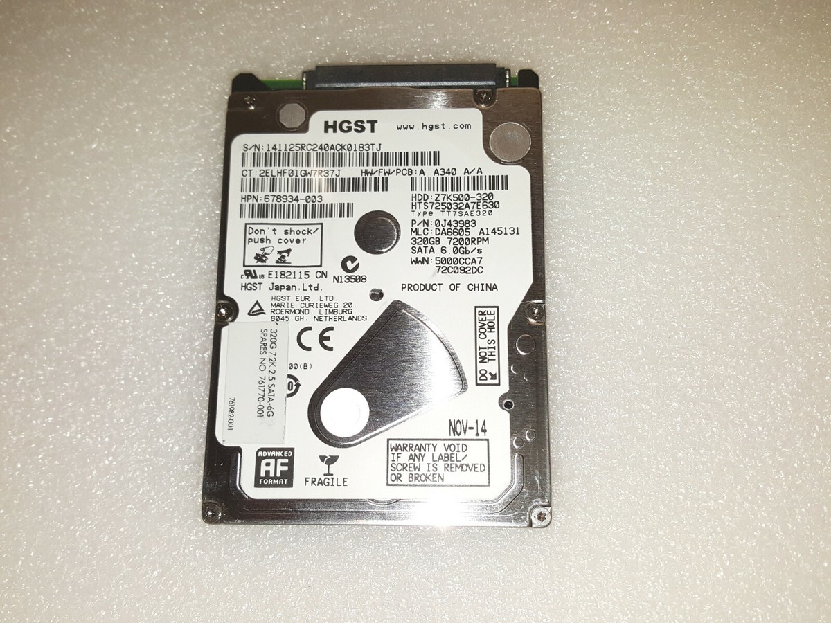 Dell Inspiron 1564 - 320GB SATA Laptop Hard Drive with Windows 10