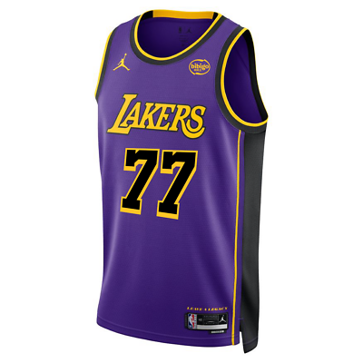 Los Angeles Lakers Luka Doncic ユニフォーム 77 Luka Doncic #77 Men's Los Angeles Lakers Gold Jersey Size Large