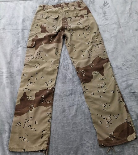 US Army Desert Storm Pants Youth 18 Chocolate Chip Camo Cargo USA Made READ - Picture 15 of 16