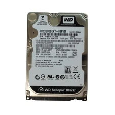 Western Digital 320GB WD3200BEKT 7200RPM SATA 2.5" Internal HDD Hard Disk Drive