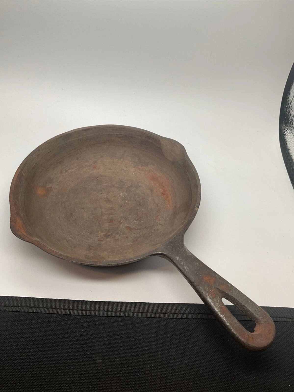 Cast Iron Skillet - Unmarked - 6.25” Diameter - 10” Total Length
