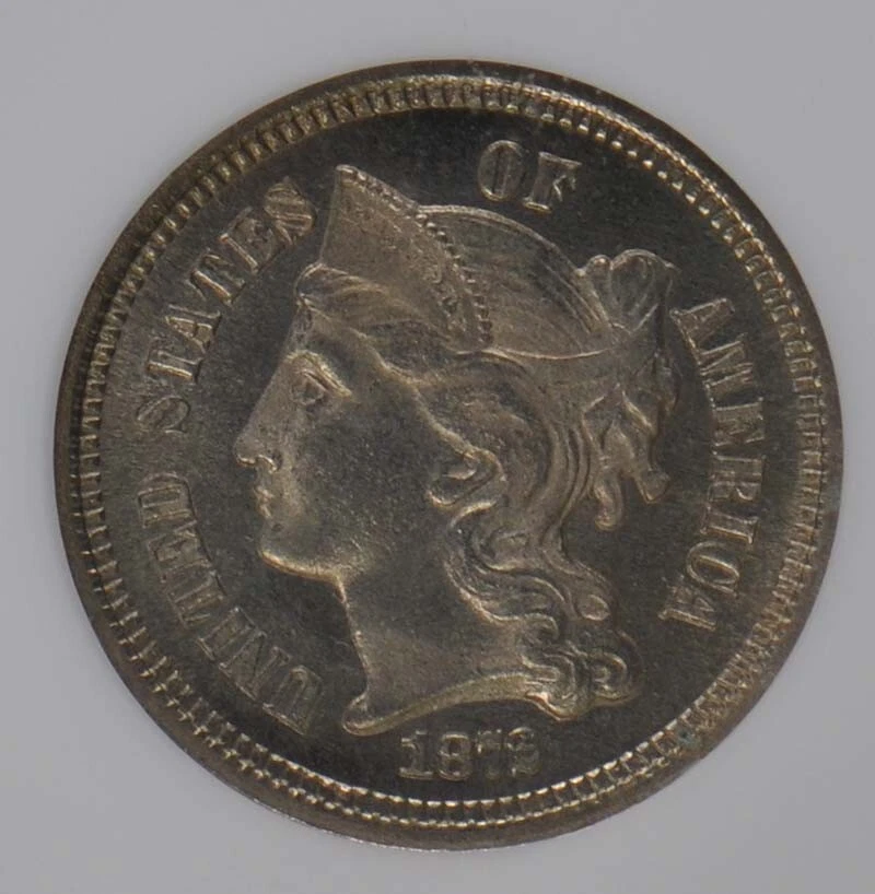 1872 Three Cent Piece Copper Nickel 3CN NGC PR66 - Image 3 of 4