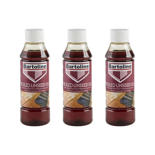 Bartoline Boiled Linseed Oil 250ml Wood Treatment Protects Wood Natural Sheen - Image 9