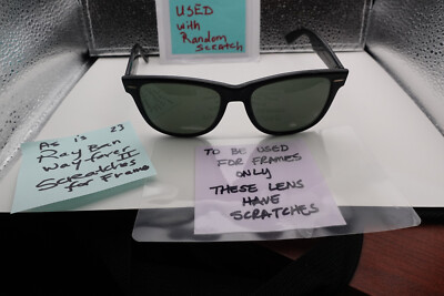 Vintage Ray-Ban WAYFARER ll sunglasses B&L etched on lens AS IS