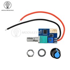 12V Single Fan Speed Controller PWM Fan Control Board with Rotary Potentiometer