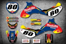 Suzuki JR 80 Full custom graphics kit ROCKMAK Style sticker kit decals 