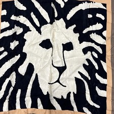 Vintage ANNE KLEIN scarf/ Wrap Lion Face