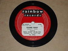 EDDIE "PIANO" MILLER-Colonel Bogey (1949) RAINBOW 10" 78 RPM Shellac Single