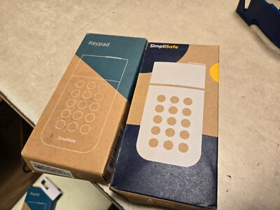 LOT OF 2 NOB  SimpliSafe SSKP3-W Keypad White Wireless Touch-to-Wake Smash Safe