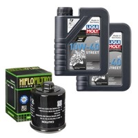 Hiflo ÖLfilter Set LM 10W-40 Street 2L FüR Hyosung GD 250 R I KM4NF46D Bj.2017