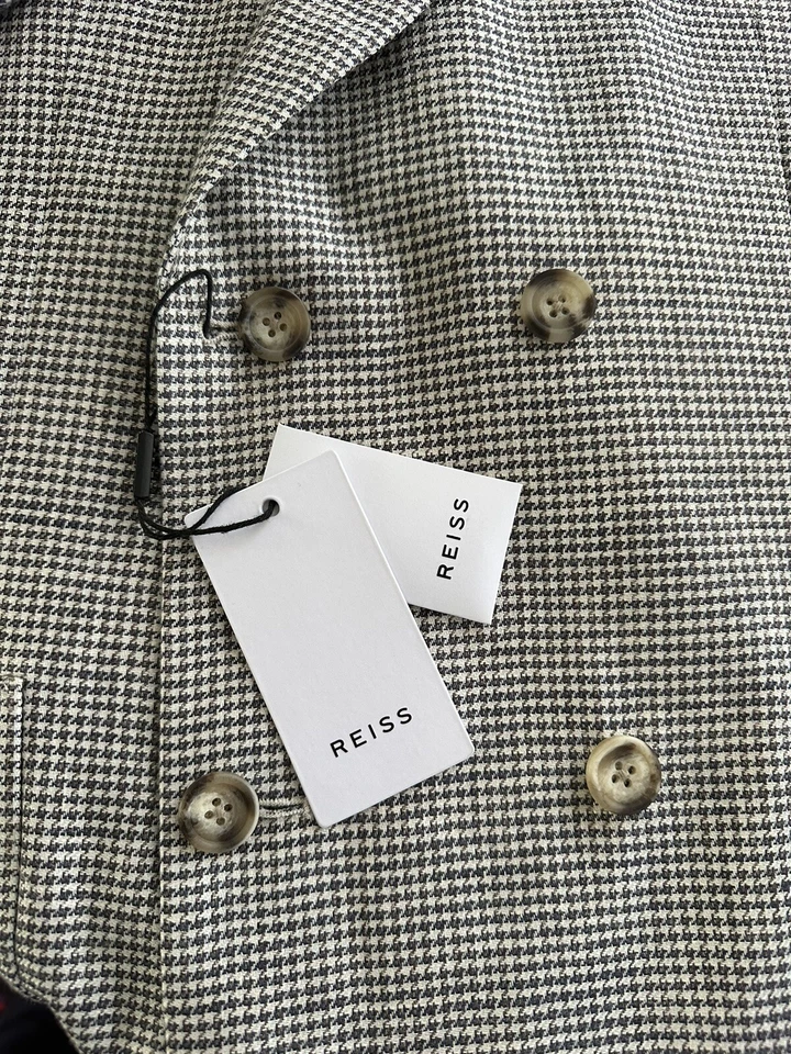 Chaqueta de lino doble botonadura Reiss talla 40 Foto 3 de 4