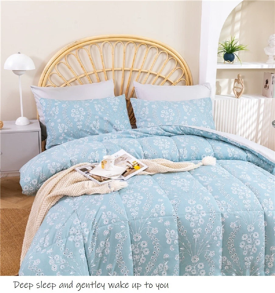 Juegos de edredón de 3 piezas, juegos alternativos ultra suaves para todas las estaciones, reversibles Foto 2 de 4