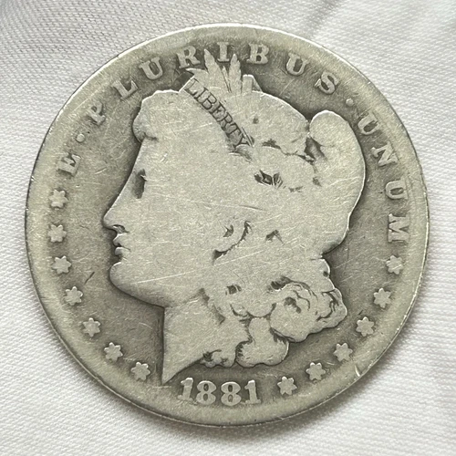 1881-CC $1 Morgan Dollar CARSON CITY MINT 90% Silver US Coin