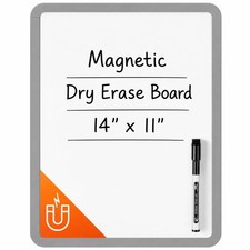 Mr. Pen- Dry Erase Board, 14 x 11 with a Black 11"W x 14"H, Gray