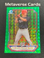 2026 Bowman Chrome #BCP-122 Sam Petersen Green Geometric 1st Prospect 85/99