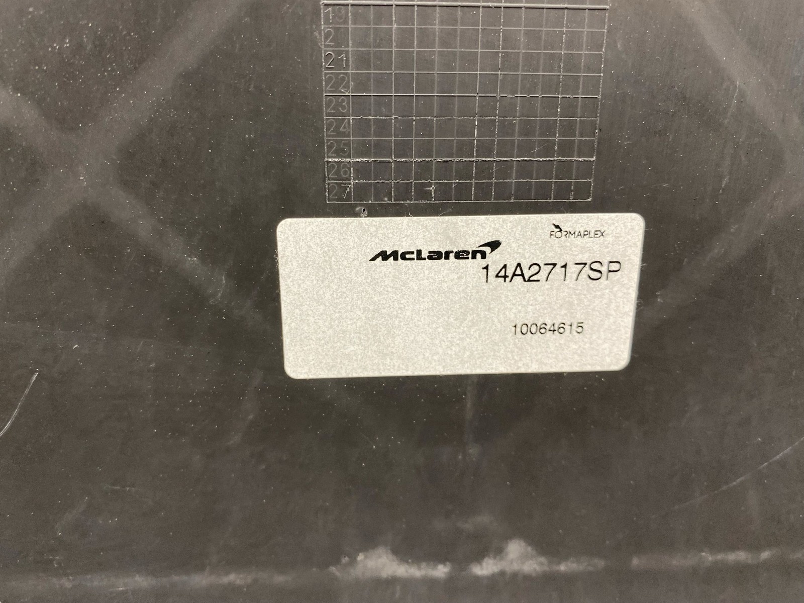 2018-2023 MCLAREN 720S REAR ENGINE MOTOR SERVICE COVER PANEL BLACK 14A2717SP