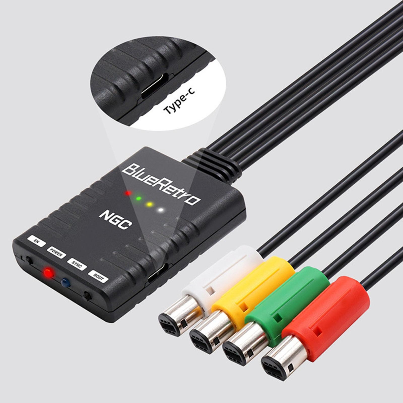 Wireless Controllers Adapter For NGC GameCube Supports 4 Bluetooth Compatible D