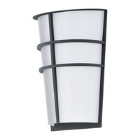 Eglo Led AußEnleuchte Wandlampe Breganzo Anthrazit IP44 2 X 2,5W 360Lm Warmweiß