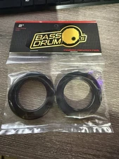 Bass Drum O's 2 inch Black Drum O's (2 pack) | FREE SHIPPING
