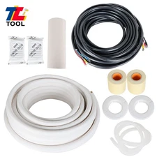 50FT 1/4 * 1/2in Connection Pipe Install Kit For Mini Split Heat Pump System