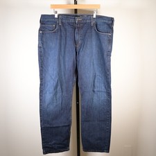 NEW Carhartt Relaxed Fit Jeans Mens 38x30 Dark Wash Blue Denim Straight Leg