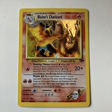 Blaine's Charizard 2/132 Gym Challenge Holo, Pokemon TCG, NM/MINT, SWIRL🌀 on eBay