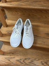 New White Leather Sneakers Ecco 39 8 8.5 Wome...