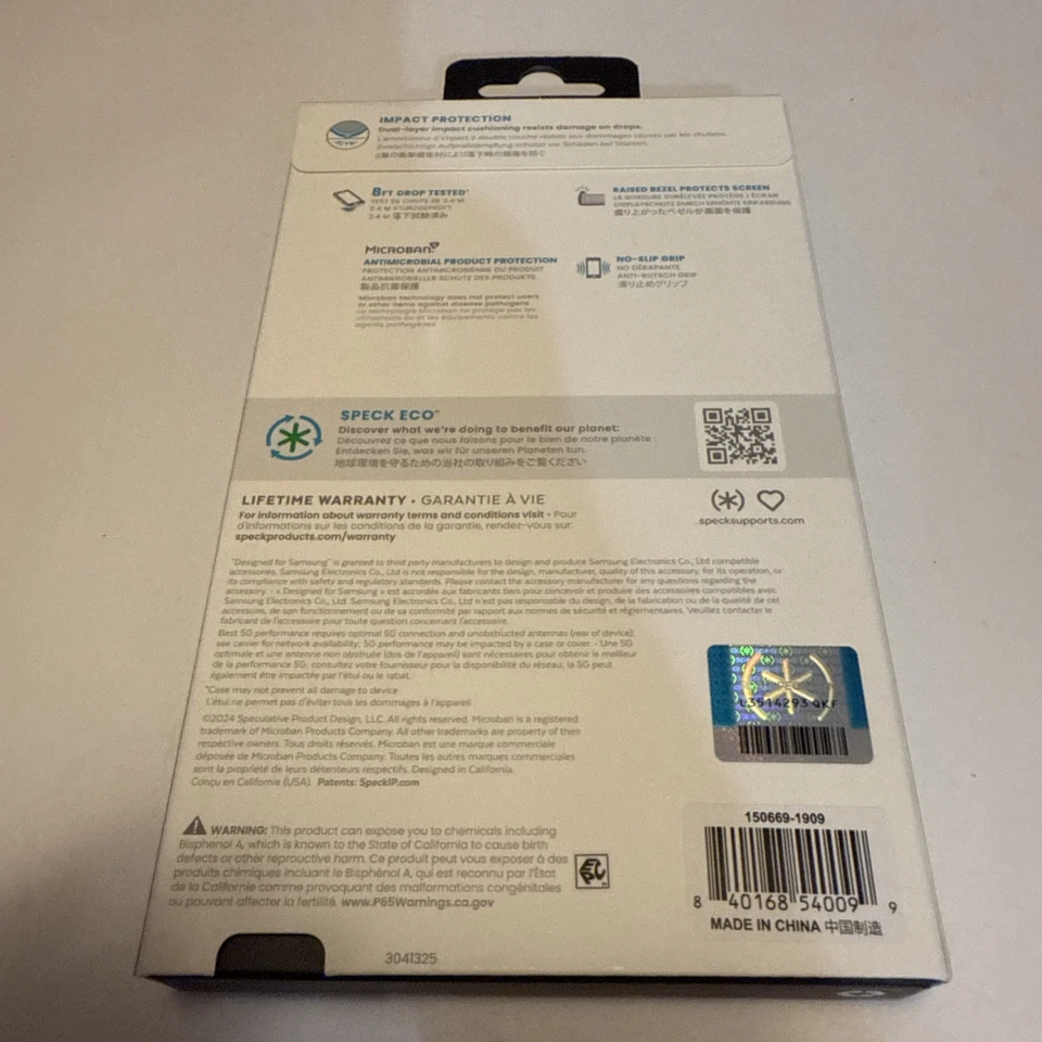 Speck Candyshell Grip Samsung Galaxy A35 5G White & Black Protective Phone Case - Image 2 of 2