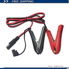 12V 14AWG Alligator Clip to SAE Connector Quick Disconnect Adapter, 3.2FT Extens