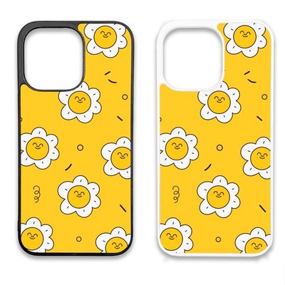Gummi Clip Handy Hülle iPhone - süß Blumenmuster gelb Kinder Trendy Natur