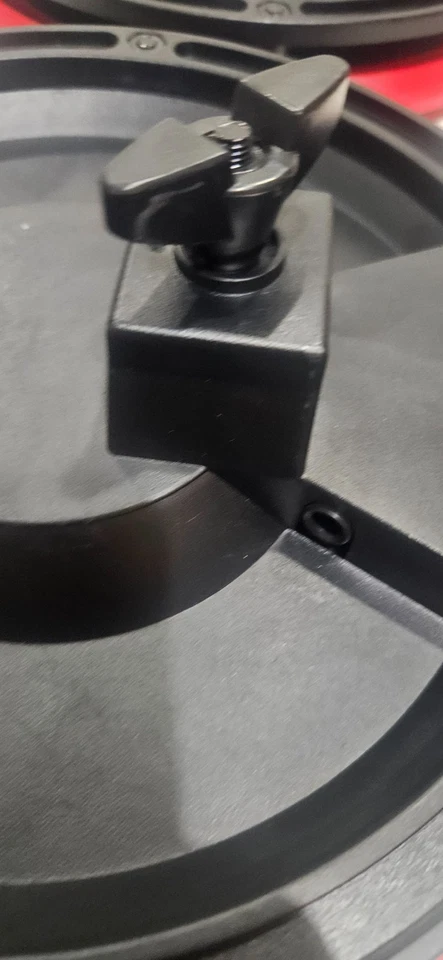 4 DDrum DD1M Plus Red/Black 8" Drum Pads w/ Mounting Arms - Image 4 of 4