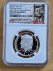 2019 S Silver 50C First .999 Fine Silver Half Dollar PF 70 Ultra Cameo