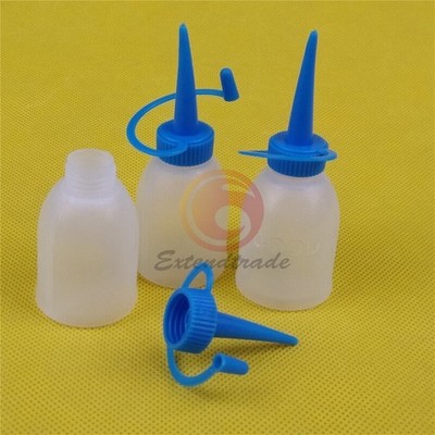 NEW 5pcs High-quality 30ml Industrial Glue Gel Oil Plastic Squeeze Bottle #ea