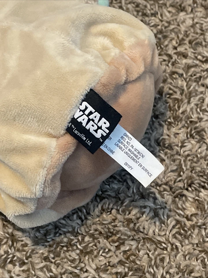 Mattel Star Wars Mandalorian The Child Baby Yoda 9" Peluche Suave Relleno Verde Foto 3 de 3