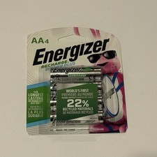 4/pack AA Energizer Rechargeable NiMH Batteri...