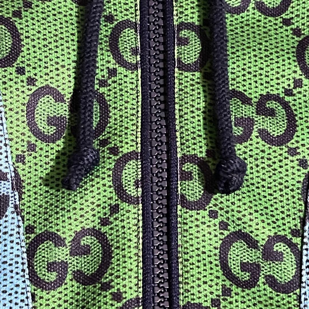 GUCCI GG all-over print hoodie Half Zip Technical jersey