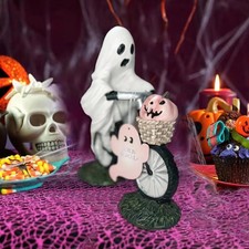 Decorative Usage-Easy Haunt-Season Party-Decor Ghost and Pink Pumpkin Decoration