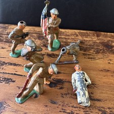 Vintage 1930s Barclay Manoil Lead Soldiers Lot