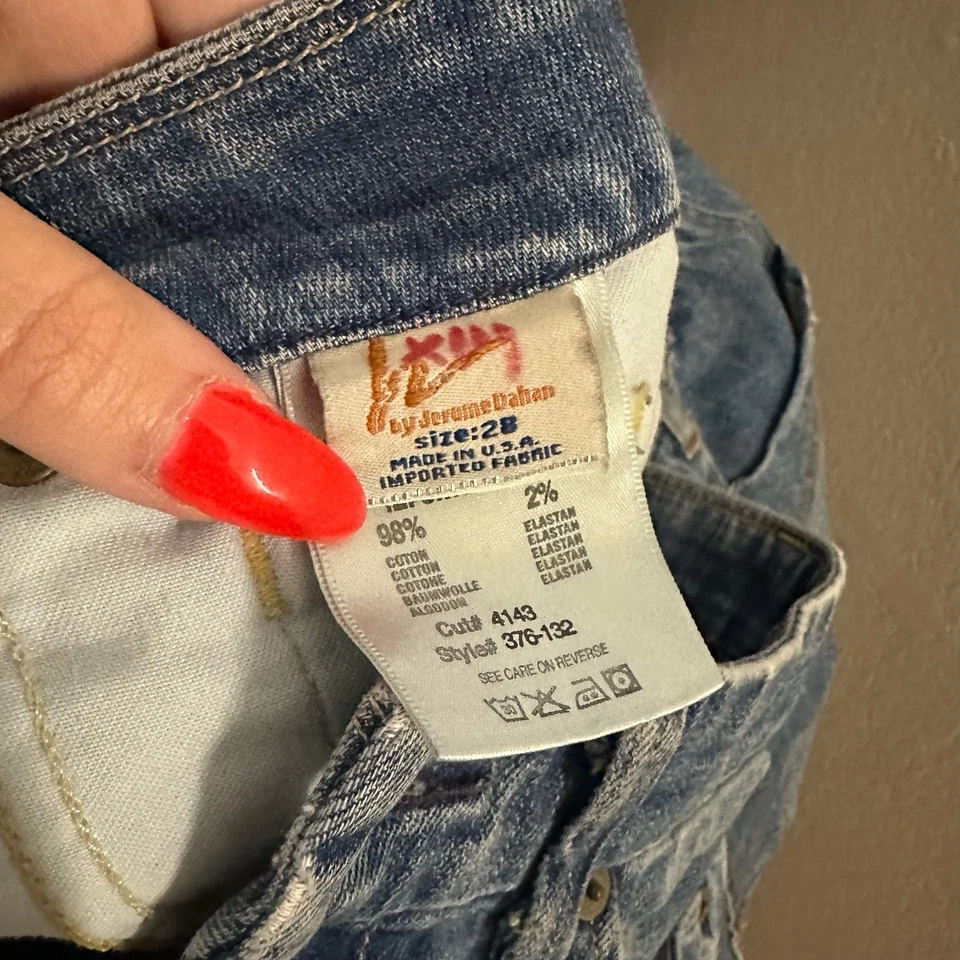 y2k граждан человечества джинсовой ткани мини юбка синий размер 28 - Изображение 4 из 4